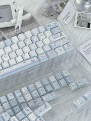 Cute Blue Dream Theme Artisan Keycap Set - KeyArtisan