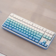 Cute Blue Glacier Ice Theme Gradient Keycap Set - KeyArtisan
