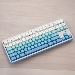 Cute Blue Glacier Ice Theme Gradient Keycap Set - KeyArtisan