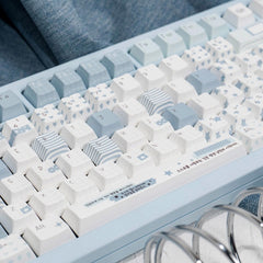 Cute Blue Notebook Theme Artisan Keycap Set - KeyArtisan