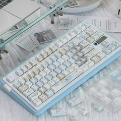 Cute Blue Ocean Dessert Theme Artisan Keycap Set - KeyArtisan
