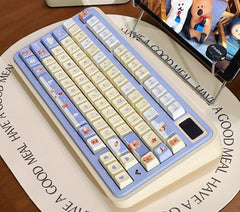 Cute Brown Bear Theme Artisan Keycap Set - KeyArtisan