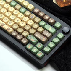 Cute Capybara Theme PBT MOA Keycap Set - KeyArtisan