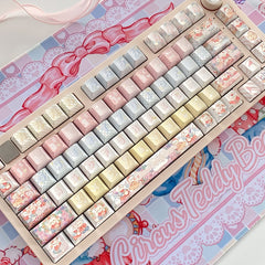 Cute Circus Teddy Bear Theme Artisan Keycap Set - KeyArtisan