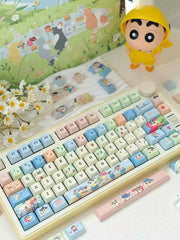 Cute Crayon Shin - Chan Theme Keycap Set - KeyArtisan