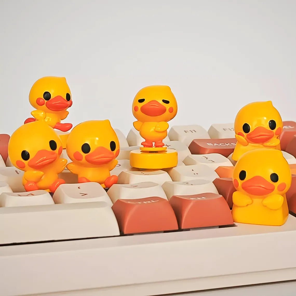 Cute Duck Theme Artisan Resin 3D Keycap - KeyArtisan