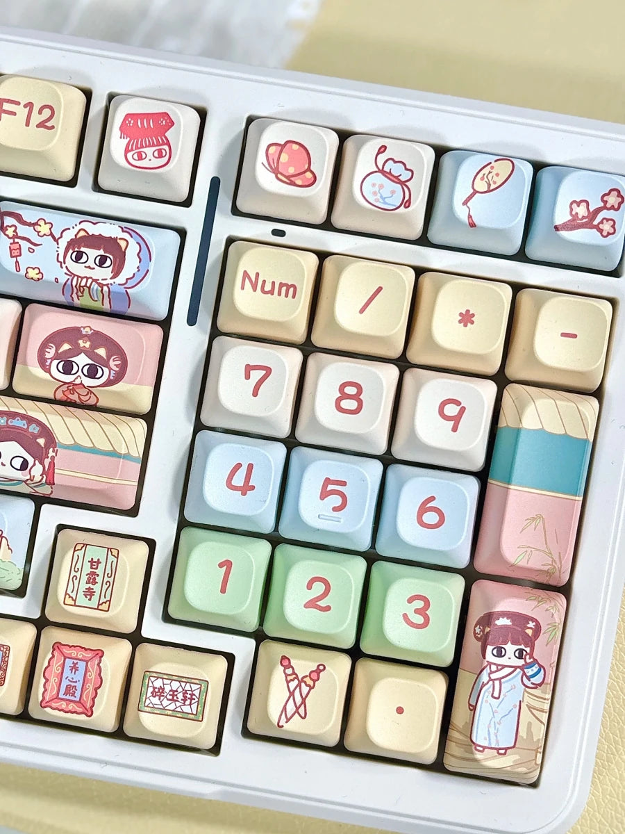 Cute Empress Cat Theme Artisan Keycap Set - KeyArtisan