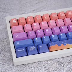 Cute Fairy Tale Theme Purple Gradient Keycap Set - KeyArtisan