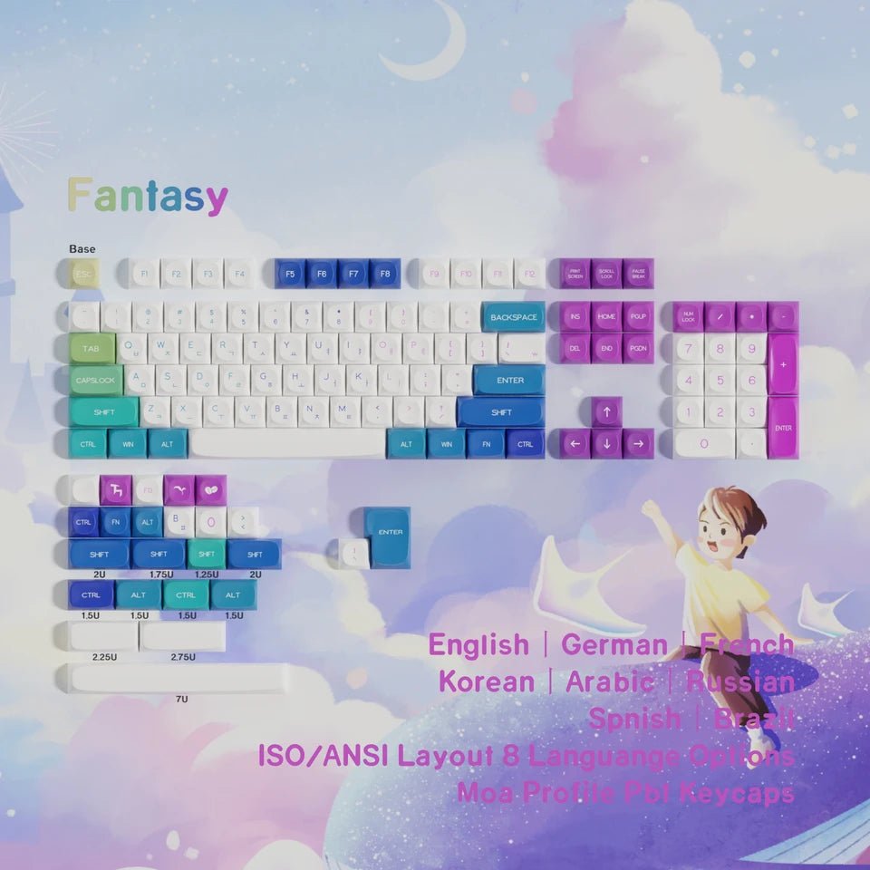 Cute Fantasy Theme Artisan Keycap Set - KeyArtisan