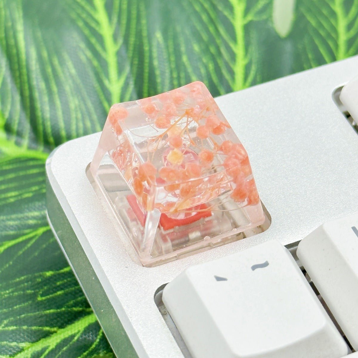 Cute Flower Theme Resin Epoxy Floral Keycap - KeyArtisan