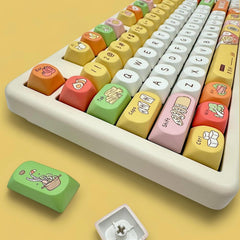 Cute Foodie Feast Theme Artisan Keycap Set - KeyArtisan