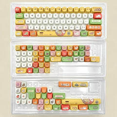 Cute Foodie Feast Theme Artisan Keycap Set - KeyArtisan