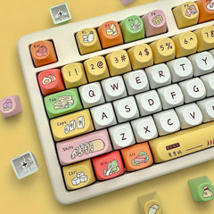 Cute Foodie Feast Theme Artisan Keycap Set - KeyArtisan