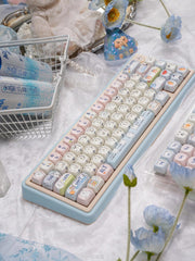 Cute Funny Emote Bear Theme Keycap Set - KeyArtisan