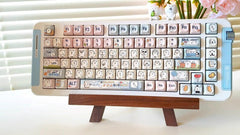 Cute Funny Emote Bear Theme Keycap Set - KeyArtisan