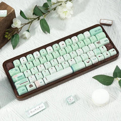 Cute Green Mint Keycap Set - KeyArtisan