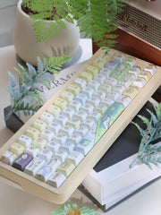 Cute Happy Duck Theme Artisan Keycap Set - KeyArtisan