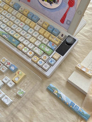 Cute Happy Duck Theme Artisan Keycap Set - KeyArtisan