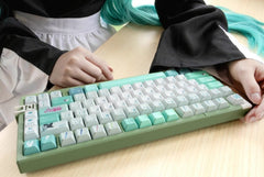 Cute Hatsune Miku Japanese Anime Style Keycap Set - KeyArtisan