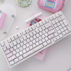 Cute Kawaii Angel Nurse Anime Keycap Set - KeyArtisan