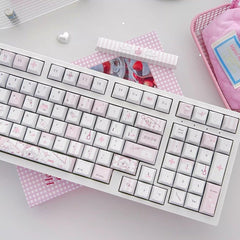 Cute Kawaii Angel Nurse Anime Keycap Set - KeyArtisan