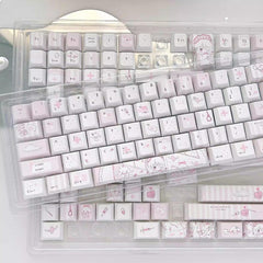 Cute Kawaii Angel Nurse Anime Keycap Set - KeyArtisan