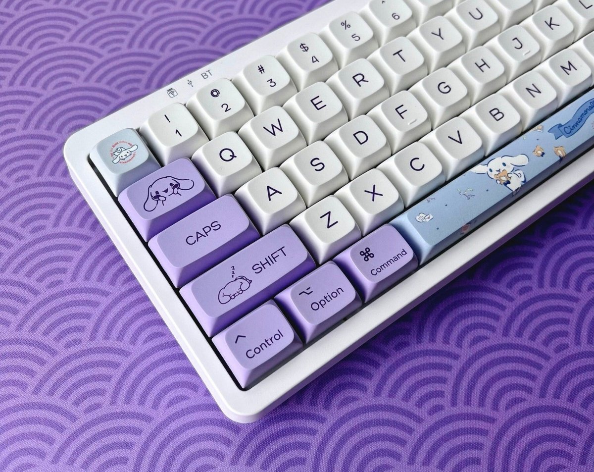 Cute Kawaii Cinnamoroll Theme Keycap Set - KeyArtisan