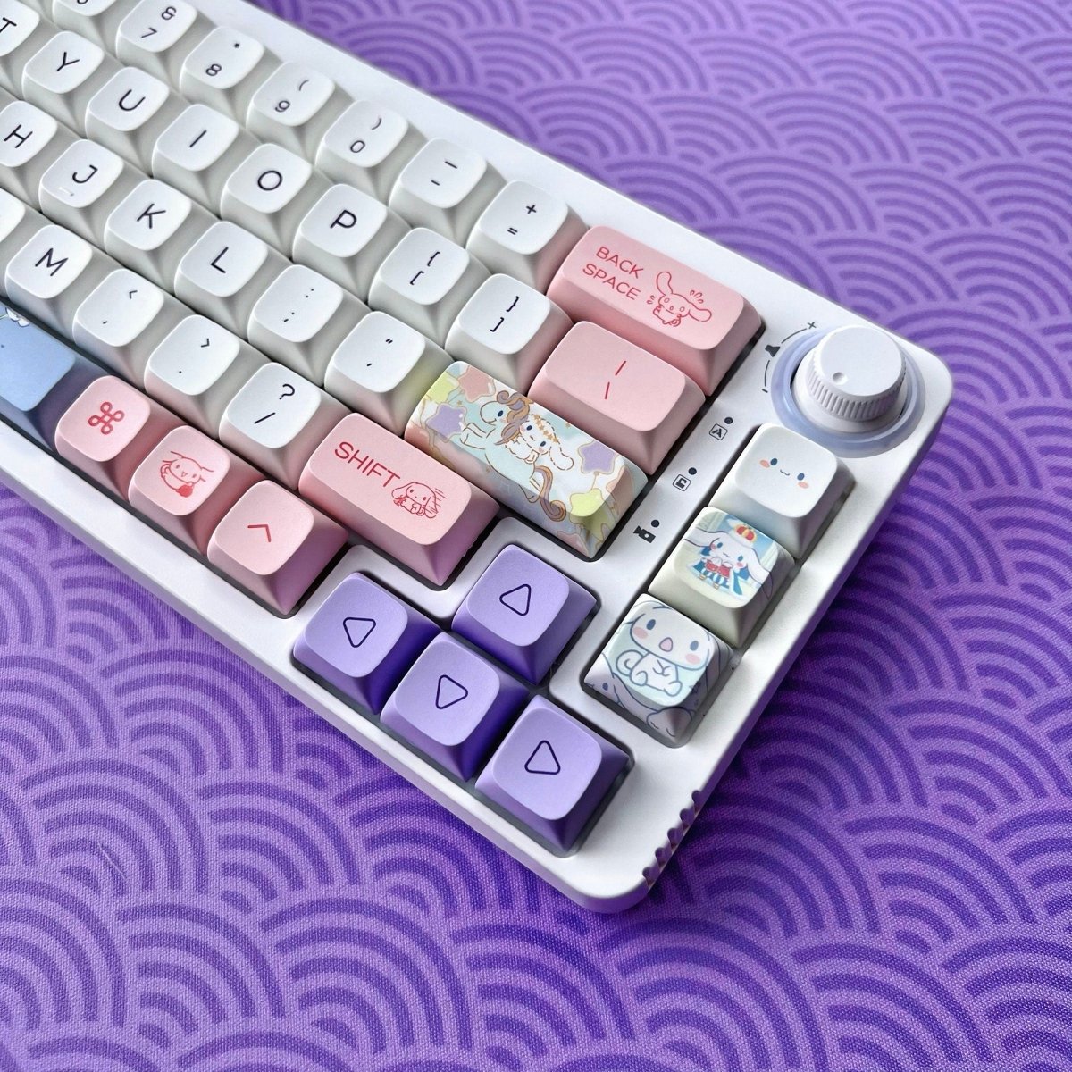 Cute Kawaii Cinnamoroll Theme Keycap Set - KeyArtisan