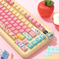 Cute Kitty Puppy Toast Theme Keycap Set - KeyArtisan