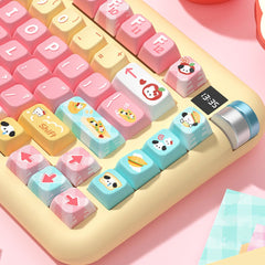 Cute Kitty Puppy Toast Theme Keycap Set - KeyArtisan