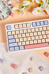 Cute Marsmallow Theme PBT XDA Keycap Set - KeyArtisan