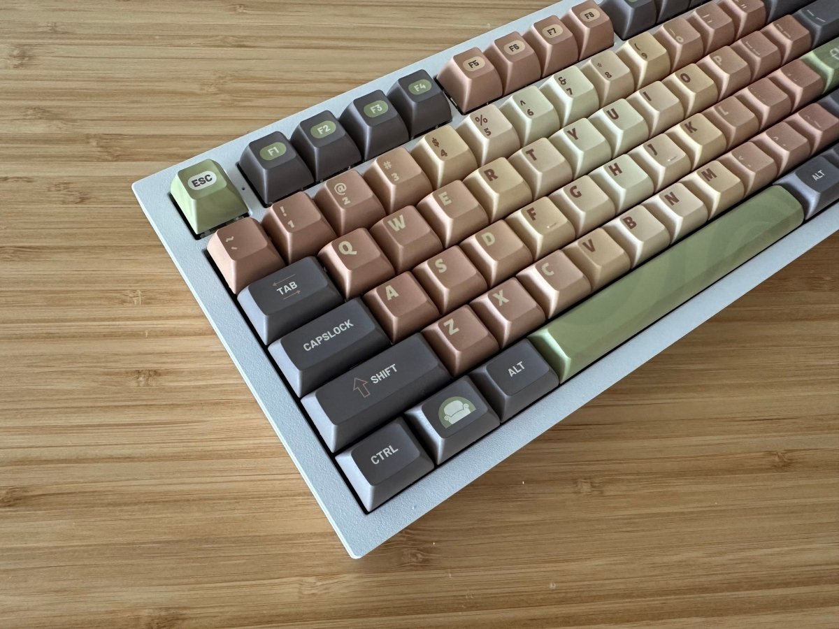 Cute Matcha Green Tea Theme Gradient Keycap Set - KeyArtisan