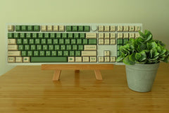 Cute Matcha Tea Theme Green Keycap Set - KeyArtisan