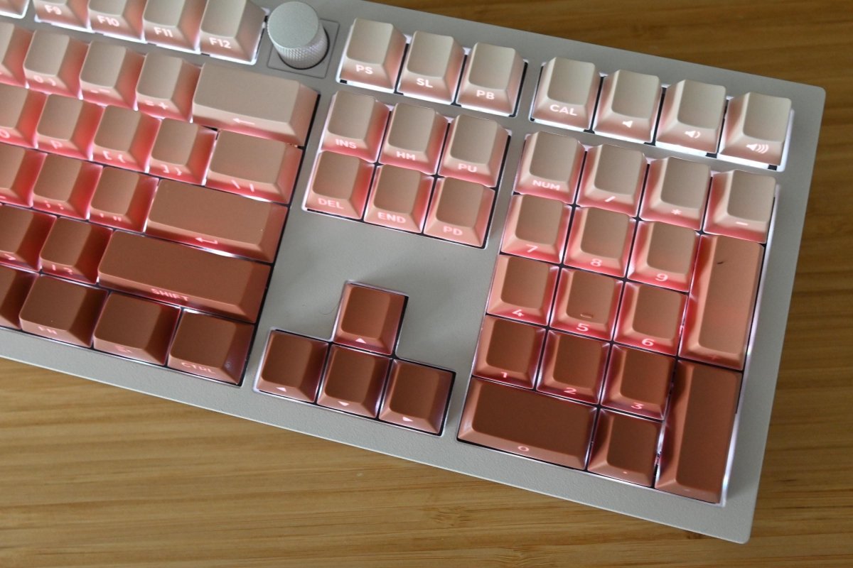 Cute Orange Gradient Backlit Keycap Set - KeyArtisan