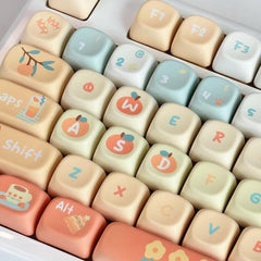 Cute Orange Soda Theme Artisan Keycap Set - KeyArtisan