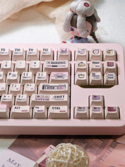 Cute Pastel Dessert & Code Theme Keycap Set - KeyArtisan