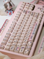 Cute Pastel Dessert & Code Theme Keycap Set - KeyArtisan