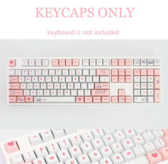 Cute Pink Bunny Theme Artisan Keycap Set - KeyArtisan