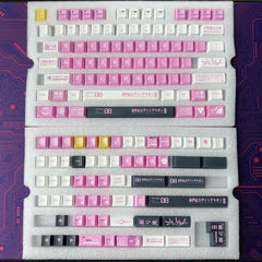 Cute Pink Eva Unit - 08 Theme Anime Keycap Set - KeyArtisan