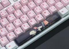 Cute Pink Spy x Family Anya Anime Keycap Set - KeyArtisan
