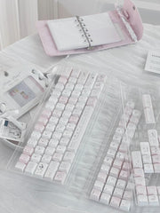 Cute Pink Sweet Cartoon Theme Artisan Keycap Set - KeyArtisan