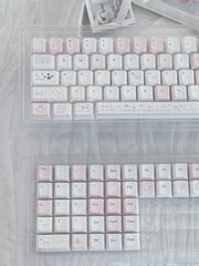 Cute Pink Sweet Cartoon Theme Artisan Keycap Set - KeyArtisan