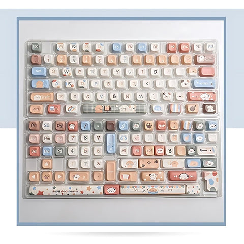 Cute Puppy Dog Theme Artisan Keycap Set - KeyArtisan