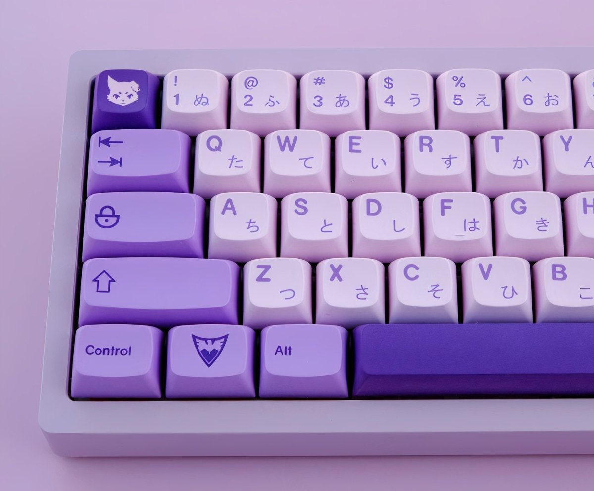 Cute Purple Re - Zero Emilia Theme Keycap Set - KeyArtisan