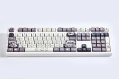 Cute Raccoon Theme Side Print Keycap Set - KeyArtisan