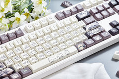 Cute Raccoon Theme Side Print Keycap Set - KeyArtisan