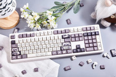 Cute Raccoon Theme Side Print Keycap Set - KeyArtisan
