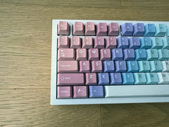 Cute Rainbow Starry Dream Gradient Keycap Set - KeyArtisan
