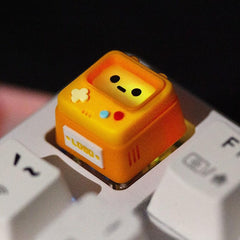 Cute Retro Arcade Artisan Resin Keycap - Shine - through - KeyArtisan