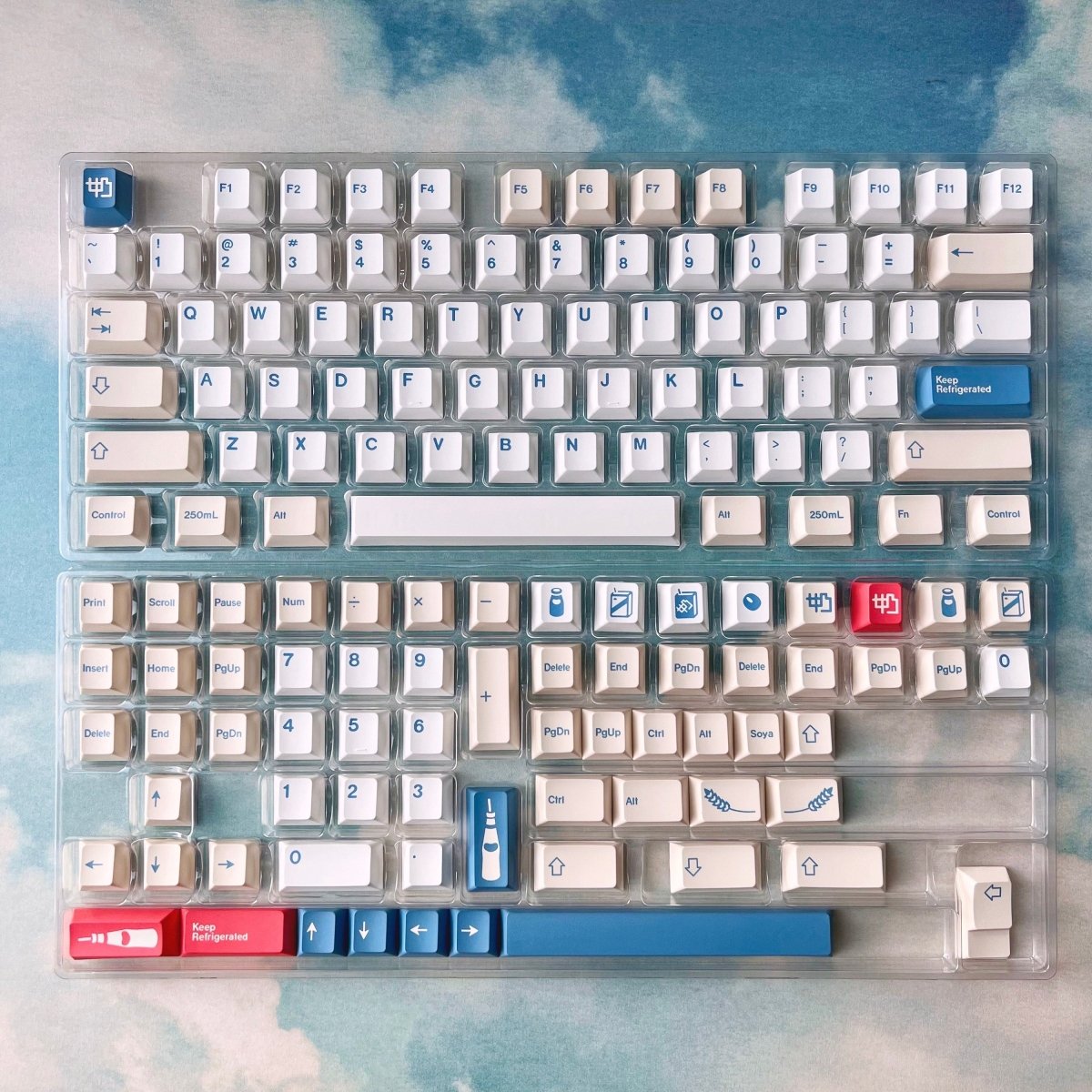 Cute Soy Milk Theme Keycap Set - KeyArtisan